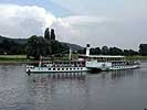 historischer Elbedampfer der weißen Flotte